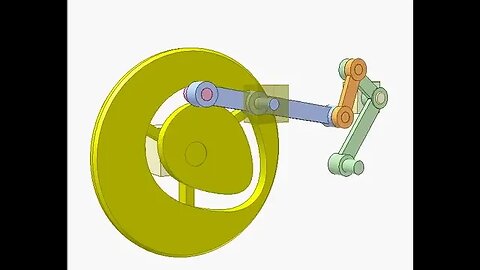 2634 Cam mechanism of output with large oscillation angle