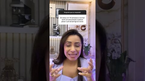 Incômodo no pé da barriga de gravidez