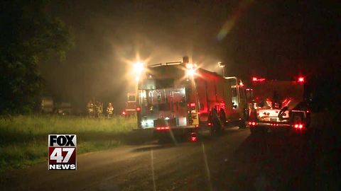 Barn destroyed in fire, cause unknown