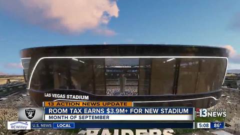 Room tax raises over $3.9 million to fund Raiders stadium construction
