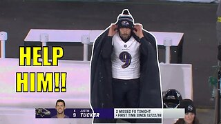Justin Tucker Needs some Serious Help 😭