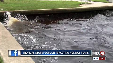 Tropical Storm Gordon impacting holiday plans