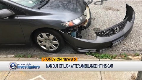 Lakewood man fights for repair costs after city EMS vehicle hit his car