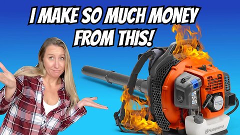 You won't believe HOW MUCH $$$ I can make off one burned up Husqvarna 150BT Backpack Blower? GUESS!