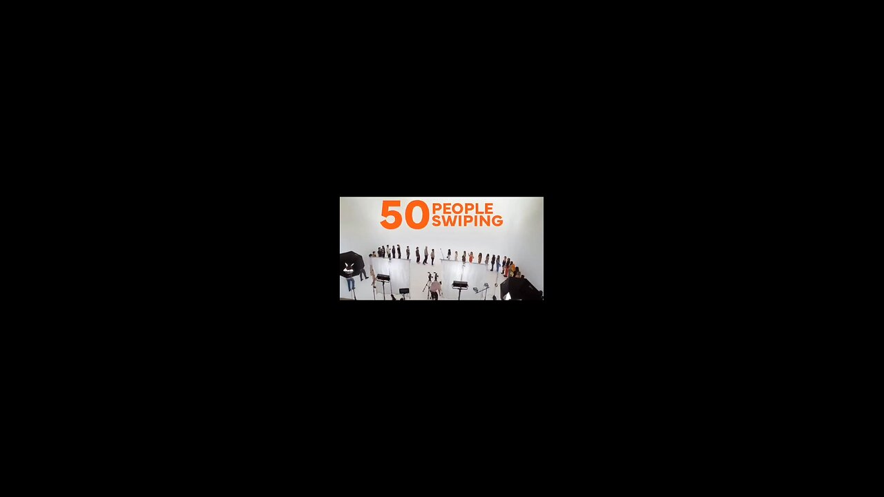 50 strangers swiping on each other 🎬👀💯