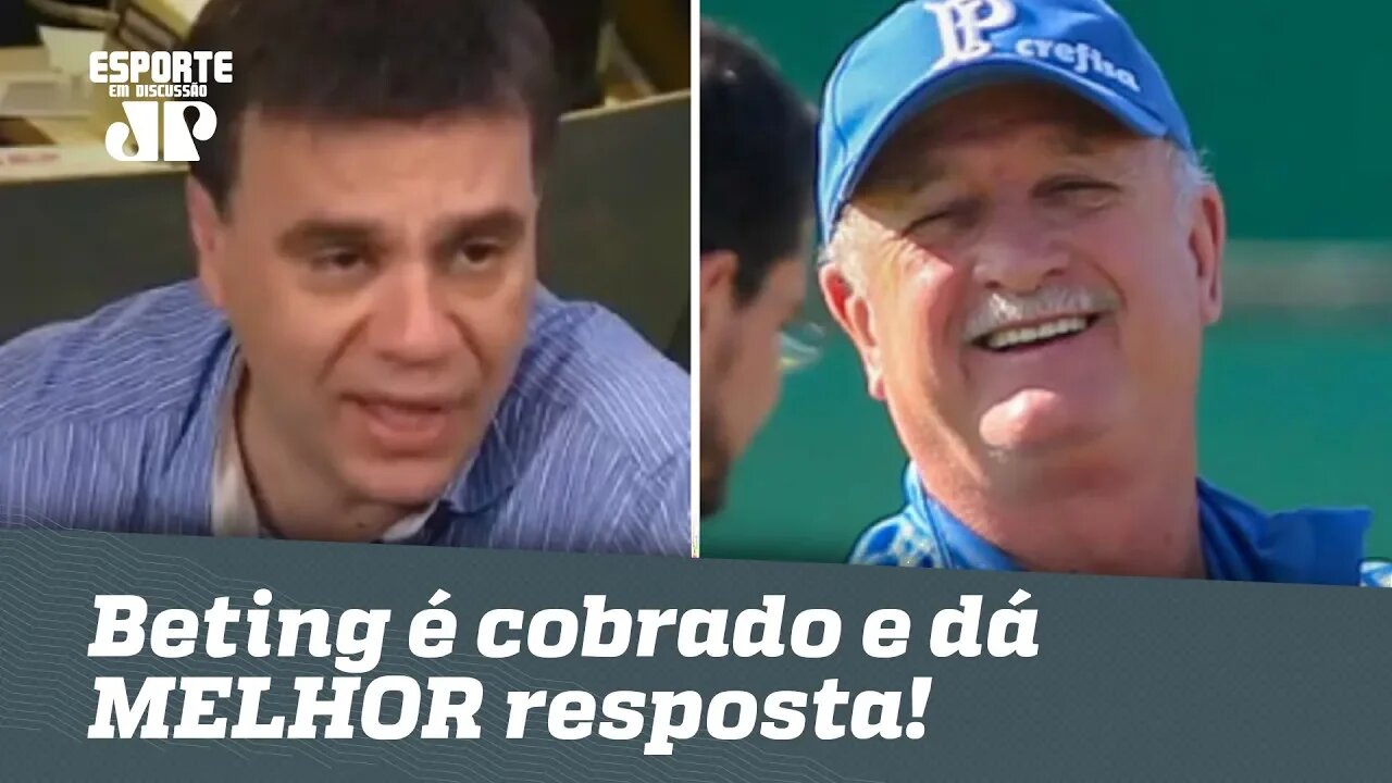 "Não" a Felipão? Beting é cobrado ao vivo e dá MELHOR resposta!