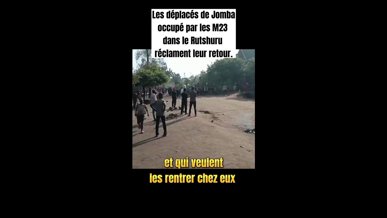 Les déplacés de Jomba occupé par le m23 réclame leur retour #RDC