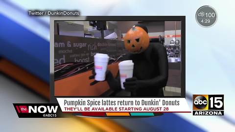 Ready for fall at Dunkin Donuts?