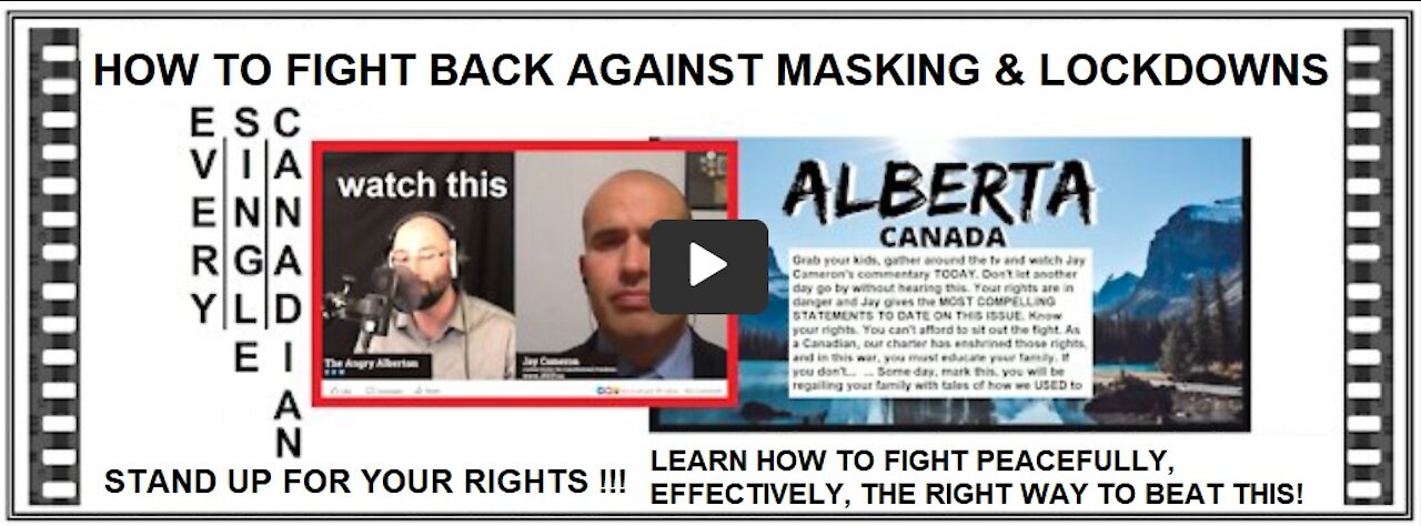 ANGRY ALBERTAN | Superb Commentary on Canadian Freedoms by Jay Cameron from the JCCF.