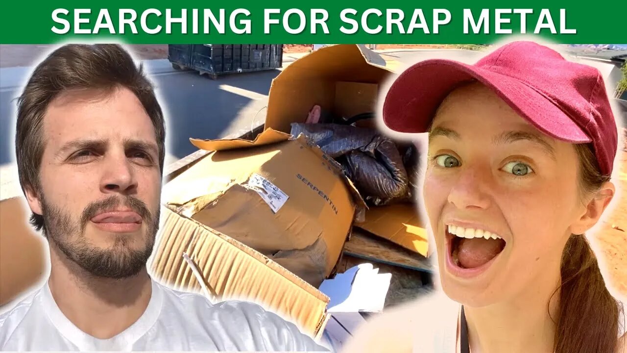 Dumpster Diving for Scrap Metal: Not The Most Exciting Haul, Still Had Fun