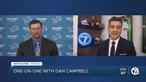 One-on-one with new Lions head coach Dan Campbell