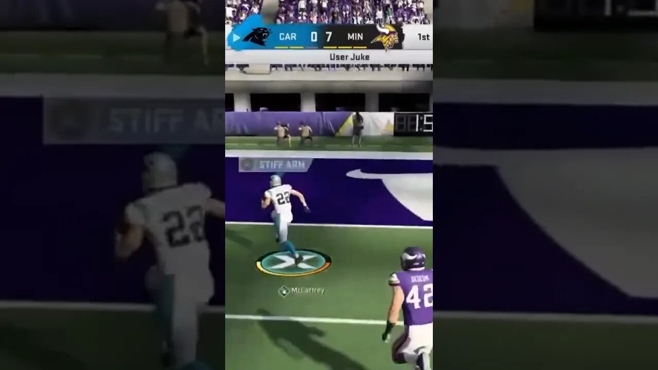 PANTHERS CMC WAS A MADDEN GOD