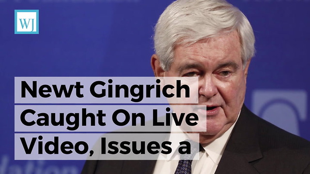 Newt Gingrich Caught On Live Video, Issues a Surprising Statement on Al Franken