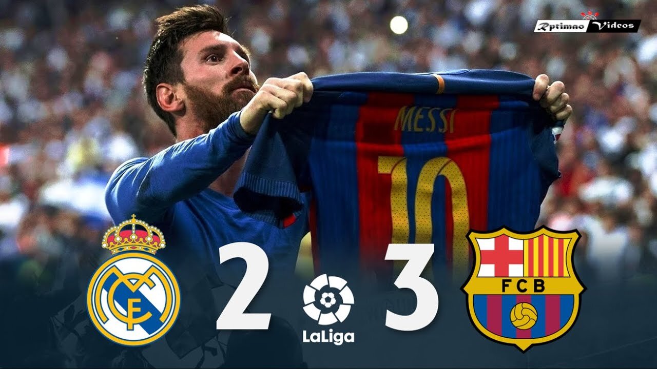 Real Madrid vs Barcelona 2-3 ● All Goals and Full Highlights ● English Commentary ● 23-04-2017 HD