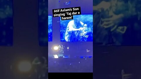 Atif Aslam’s son singing in Vancouver concert #atifaslam #shorts