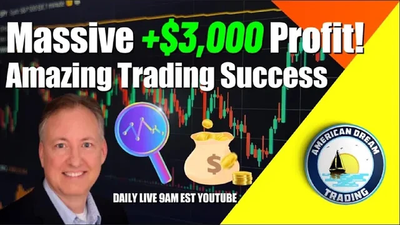 Massive +$3,000 Profit Lifetime Member Stock Market Trading Success