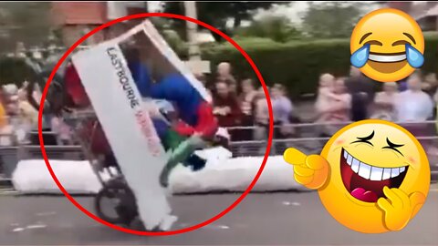 Mario Bros flying from the car