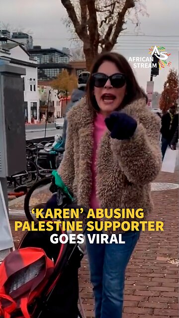 ‘KAREN’ ABUSING PALESTINE SUPPORTER GOES VIRAL