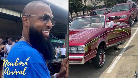 Slim Thug Big Ups 10 Year Old Parking Low Rider At Houston Car Show! 🚙