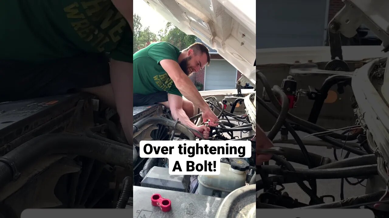 Snapping a bolt from over Tightening!
