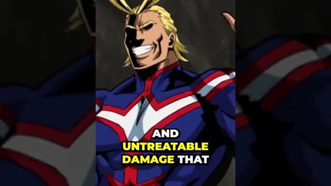 The untold story of All Might Revealing his shocking secret