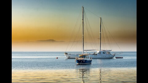 Relaxing meditation music with ocean views