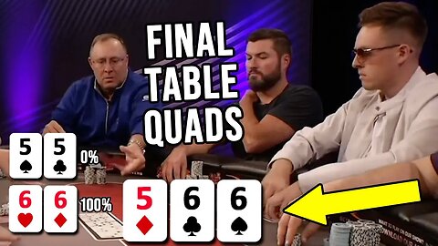 Final Table QUADS vs. Full House on the Flop! | Hand of the Day presented by BetRivers