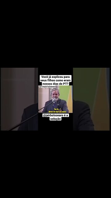 Seus filhos sabem disso? Você que não votou no primeiro turno lembra disso? Simplesmente todo dia