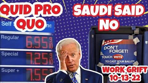 Joe Try’s to Nickelslick Saudi Arabia Into Postponing Oil Decision Until After Midterms