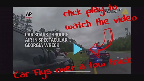 Car Flys over Tow Truck 😱😳