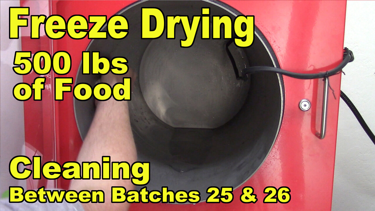 Freeze Drying Your First 500 lbs of Food - Cleaning - Between Batch 25 and Batch 26