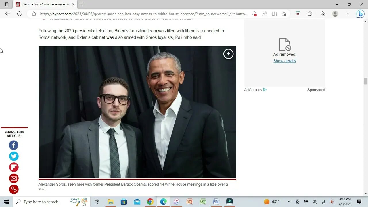 A Malignant Influence On The Biden Administration: Alexander Soros