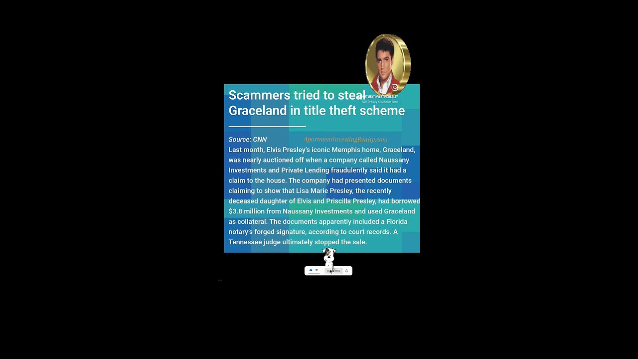 Elvis Presley's Graceland Home Title Theft 🤯🏡