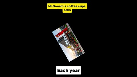 How many cup of coffee sells McDonald's each year