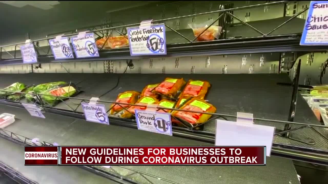 New guidelines for businesses to follow during coronavirus outbreak