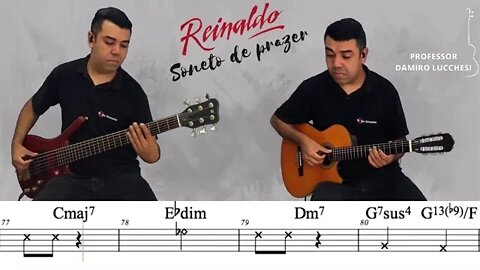 Soneto de prazer Reinaldo cifra pagode 90 violão e baixo