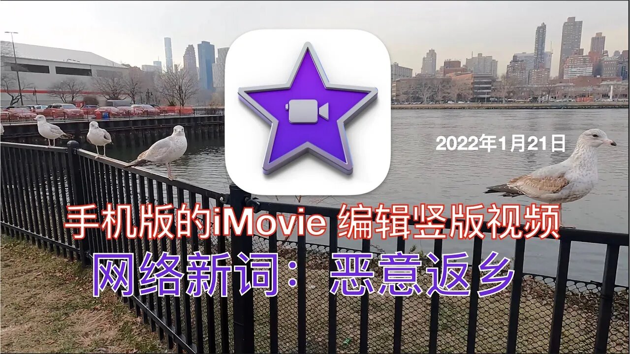 如何用手机中iMovie也编辑竖版视频