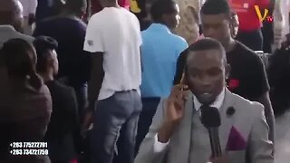 African Pastor Calls God On Phone During Church Service