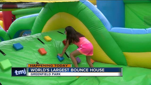 The World's Largest Bounce House is back in Wisconsin this weekend