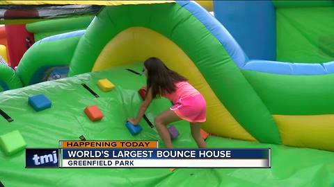 The World's Largest Bounce House is back in Wisconsin this weekend