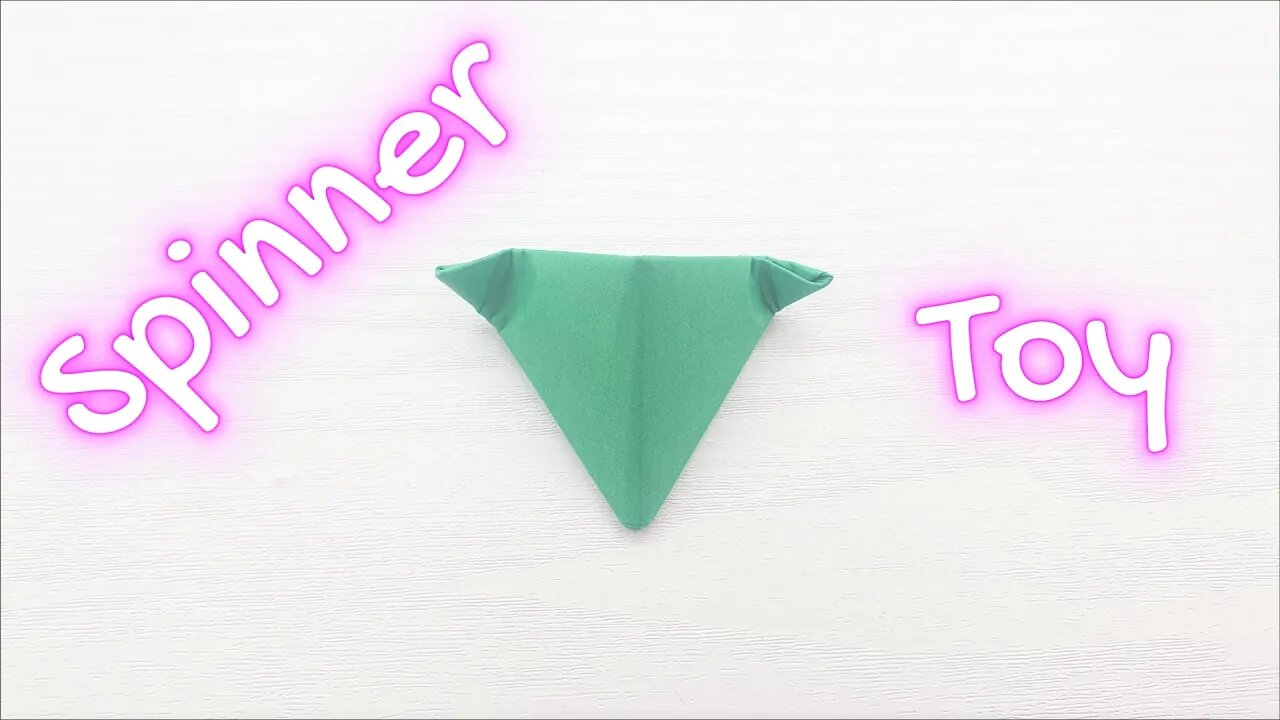 Origami easy paper spinner toy with Sky