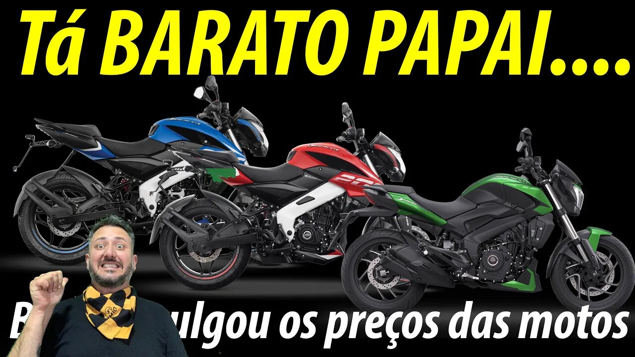 ✅ ✅ ✅ Tá BARATO DEMAIS PAPAI: Bajaj Divulgou os PREÇOS DAS MOTOS ✅ ✅ ✅