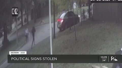 Political signs stolen