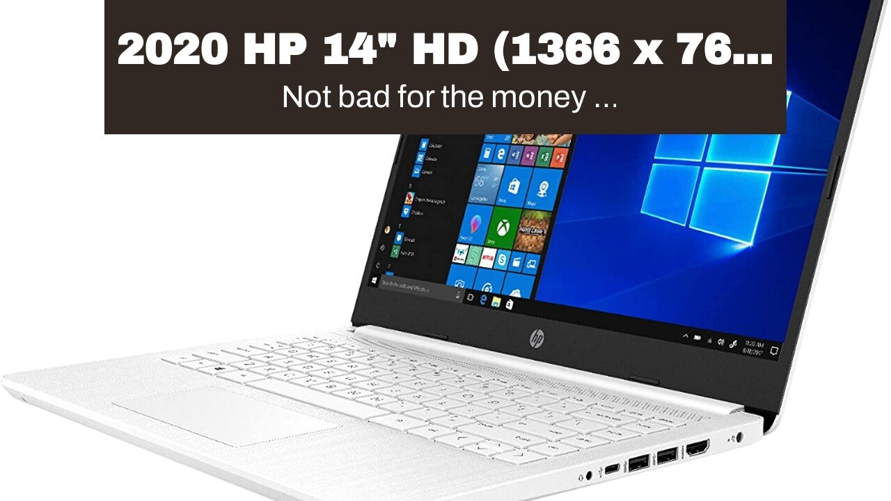 2020 HP 14" HD (1366 x 768) Thin and Light Laptop PC, Intel Celeron N4020 Dual-Core Processor,...