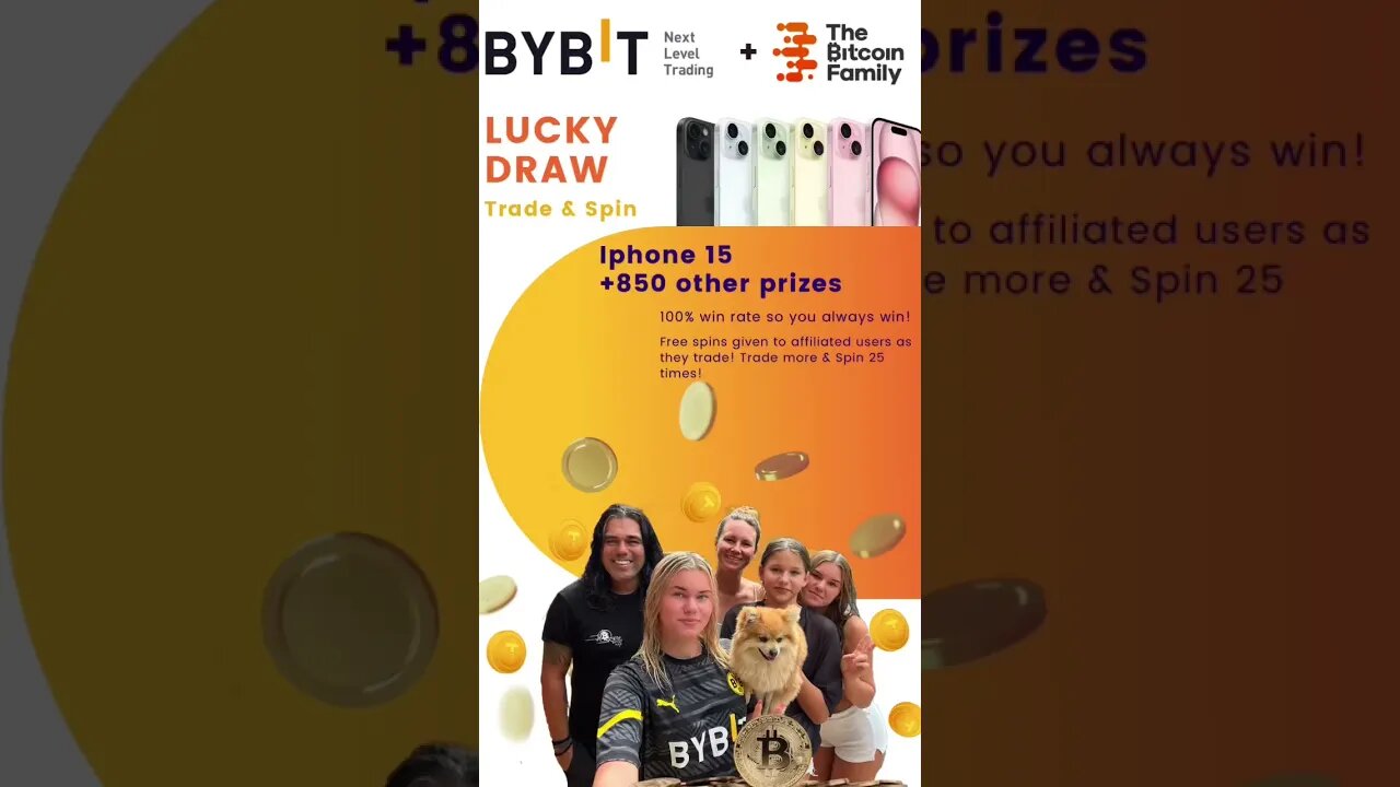 Join this LuckyDraw with us and win an Iphone 15 🔥 https://bit.ly/LuckyDrawBybit