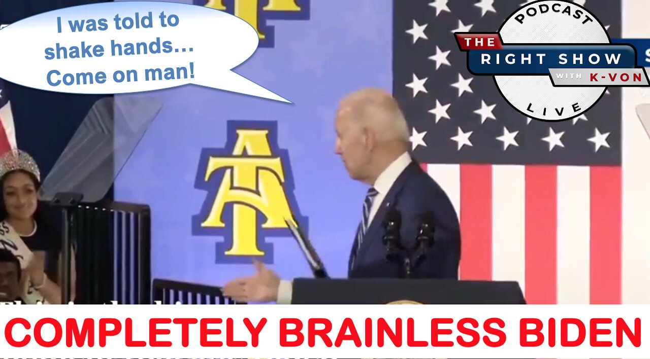 Biden "Shakes Hands" with the Air (comedian K-von slaps forehead)