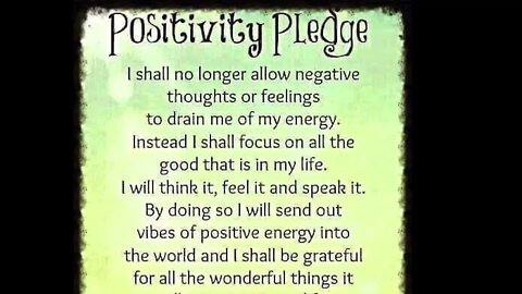 POSITIVITY PLEDGE