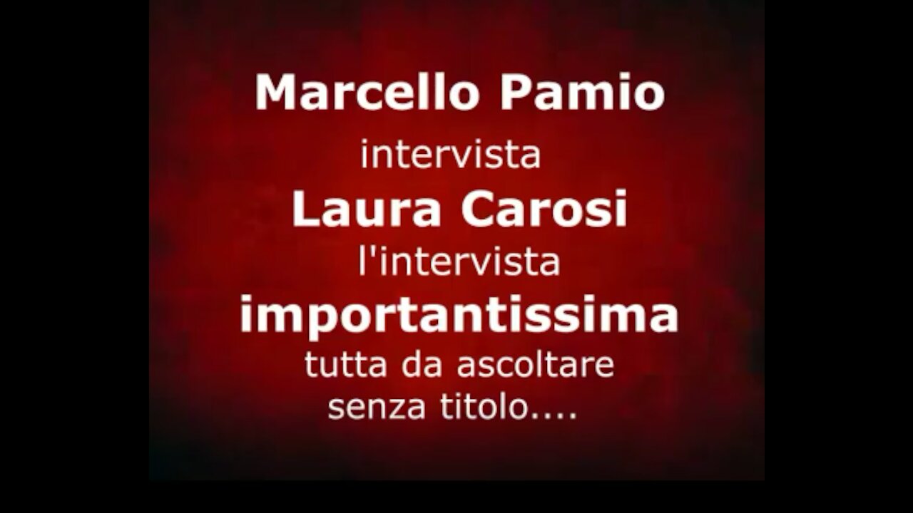 Audio importantissimo fatto video