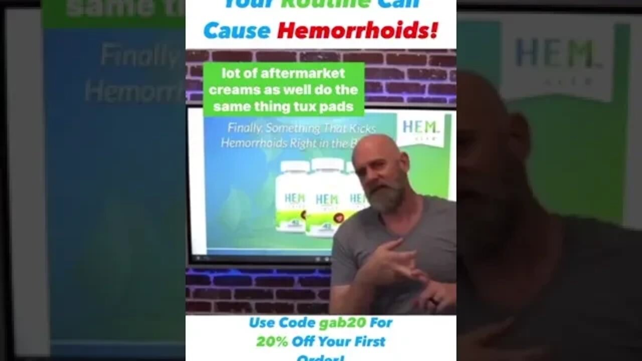 Your Routine Can Cause Hemorrhoids!