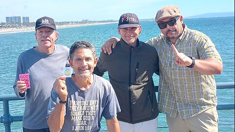 Brother in Christ,-David is preaching the Gospel on the Santa Monica Pier,-Saturday, March 16, 2024